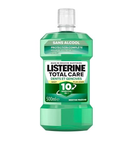 Listerine – Bain de Bouche Dents Et Gencives Menthe Fraîche 500ml
