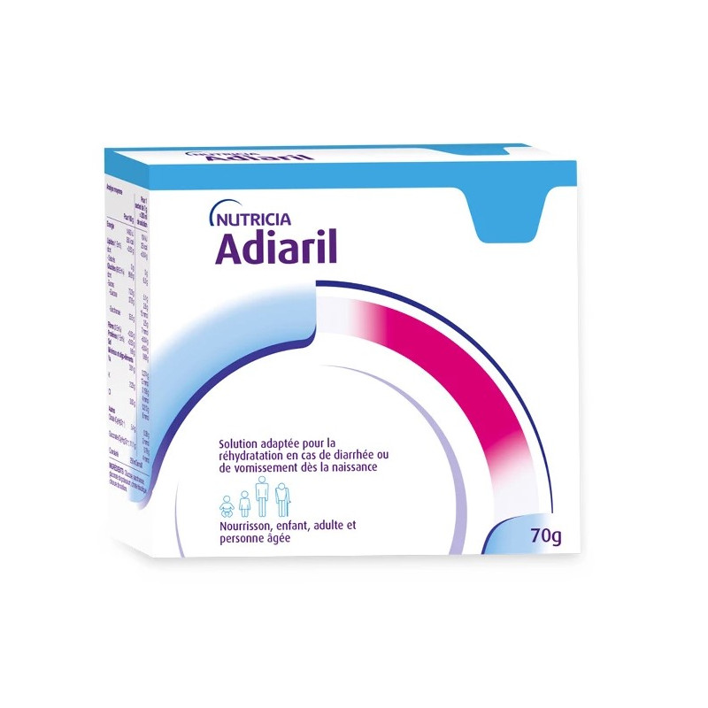 Nutricia Adiaril Solution de Réhydratation x10 Sachets
