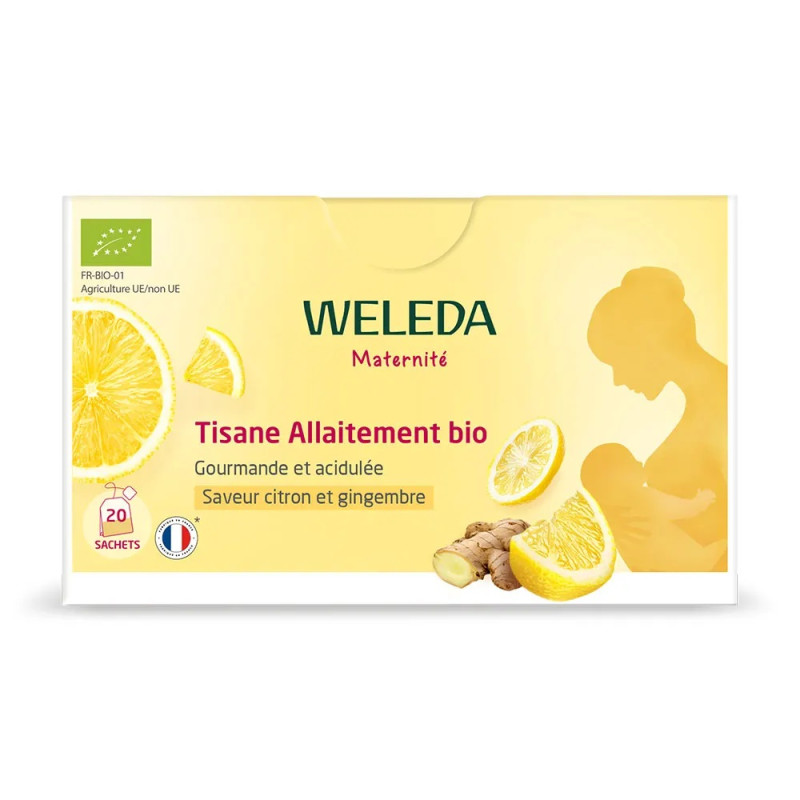 Weleda Tisane Allaitement Bio Saveur Citron et Gingembre x20 Sachets
