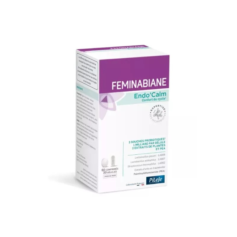 Pileje Feminabiane Endo'Calm - 60 comprimés + 30 gélules