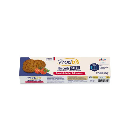 Protibis – Biscuits hyperprotéinés Tomate & Herbes de Provence, 52 g