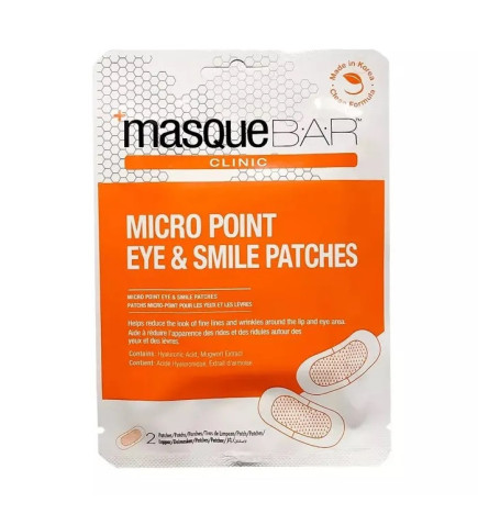 MASQUE BAR – patchs micro-point yeux & lèvres, tous types de peaux, 2 patchs
