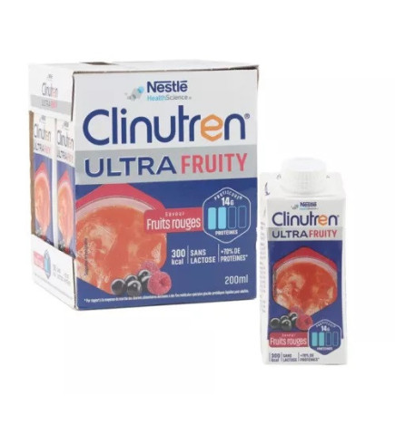 Clinutren – Ultra Fruity saveur fruits rouges, 200 ml x4