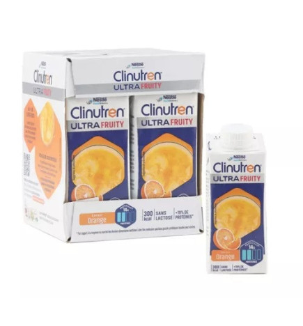 Clinutren – Ultra Fruity saveur orange, 200 ml x4