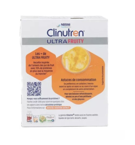 Clinutren – Ultra Fruity saveur orange, 200 ml x4