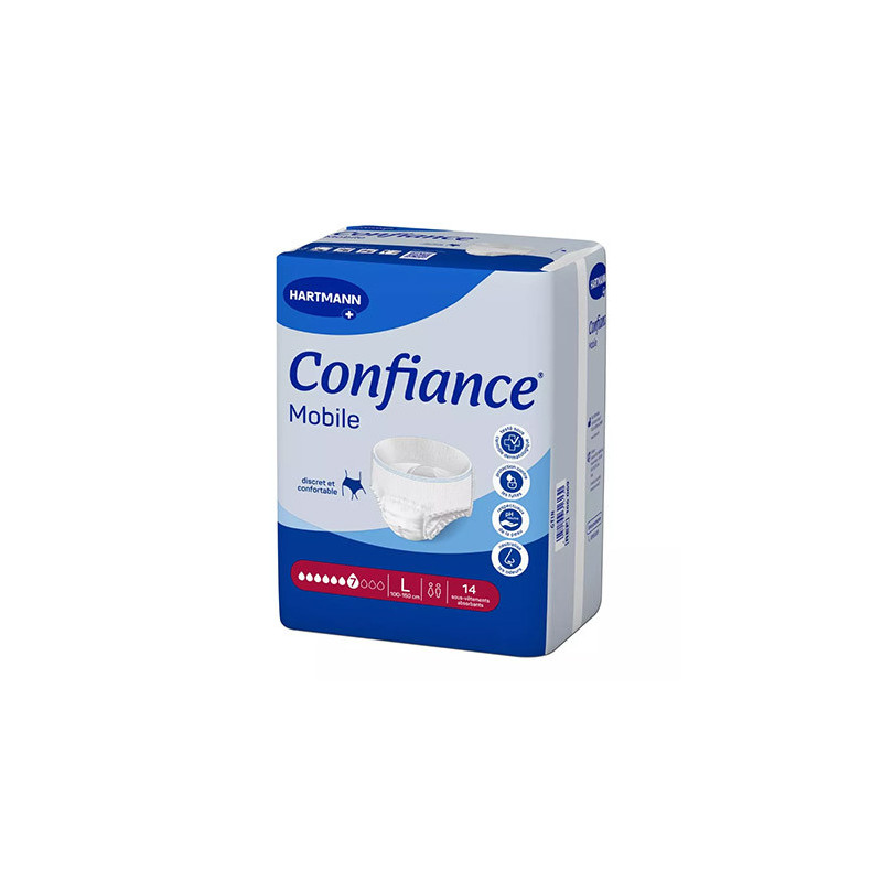 Hartmann – Confiance Mobile Culotte d'Incontinence Absorption 7 gouttes, Taille L x14 C4