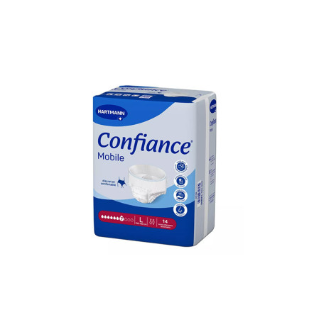 Hartmann – Confiance Mobile Culotte d'Incontinence Absorption 7 gouttes, Taille L x14 C4