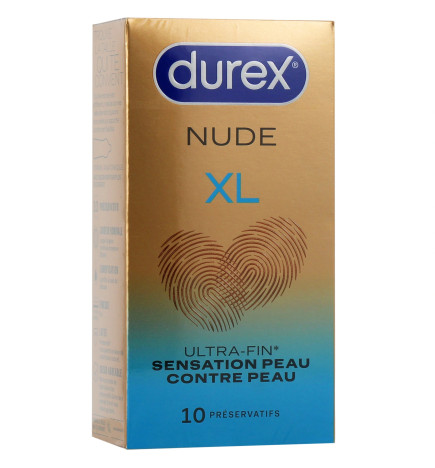 Durex – Préservatifs Nude Extra Large XL