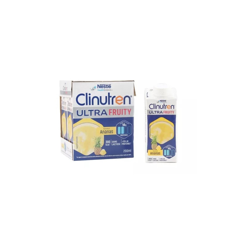 NestléHealthScience Clinutren Ultra fruity saveur Ananas 4 x 200 ml