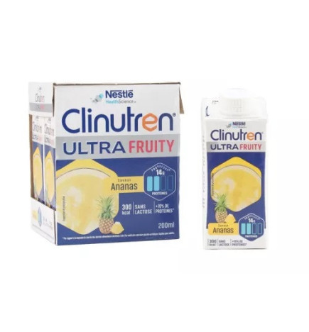 Clinutren – Ultra Fruity saveur ananas, 200 ml x4