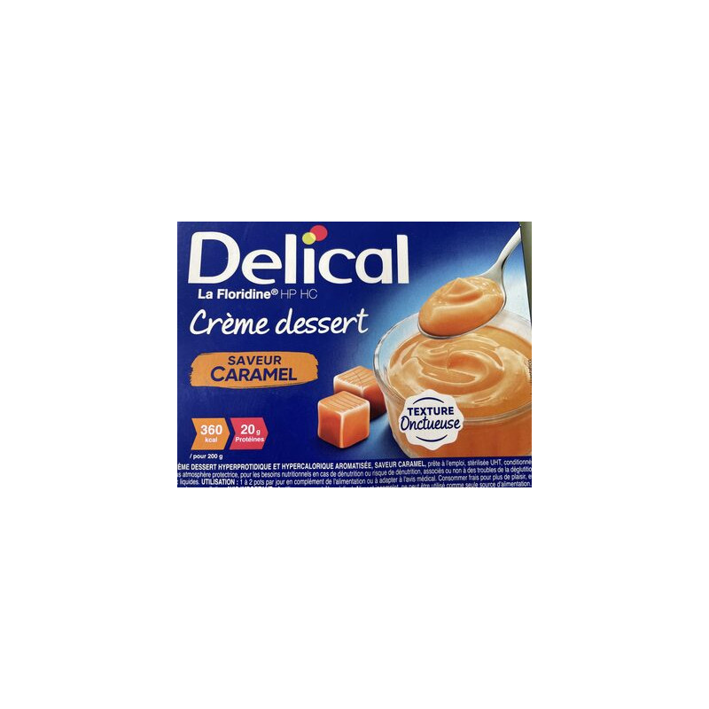 Delical Crème dessert saveur Caramel 4 x 200g