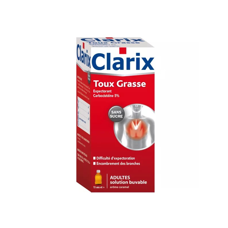 Clarix Expectorant Carbocisteine 5% sans sucre