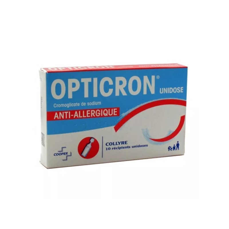 Opticron Unidose, collyre en récipient unidose