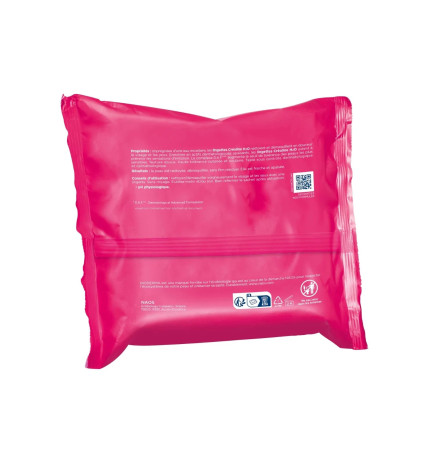Bioderma – Créaline H2O, lingettes eau micellaire démaquillante, x25