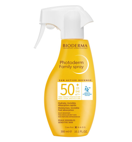 Bioderma – Photoderm Family, spray solaire SPF50+, 300 ml