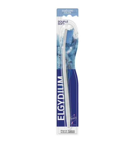 Elgydium – brosse à dents Soft Nature Color, souple, x1