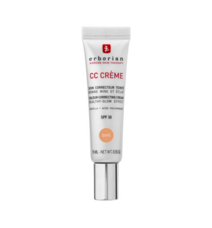 Erborian – CC Crème Soin Correcteur Teinté Bonne Mine et Éclat Doré 40 ml