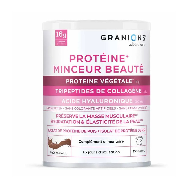 Granions Protéine Végétale + Collagène Minceur Beauté 275g