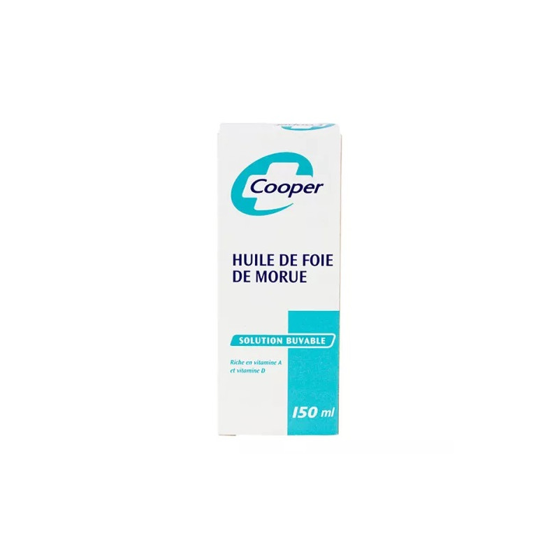 COOPER Huile foie de morue solution 150ml adulte et enfant