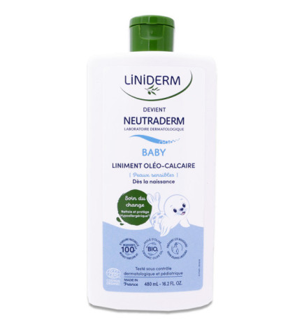 NEUTRADERM – Baby liniment oléo-calcaire bio, 480 ml