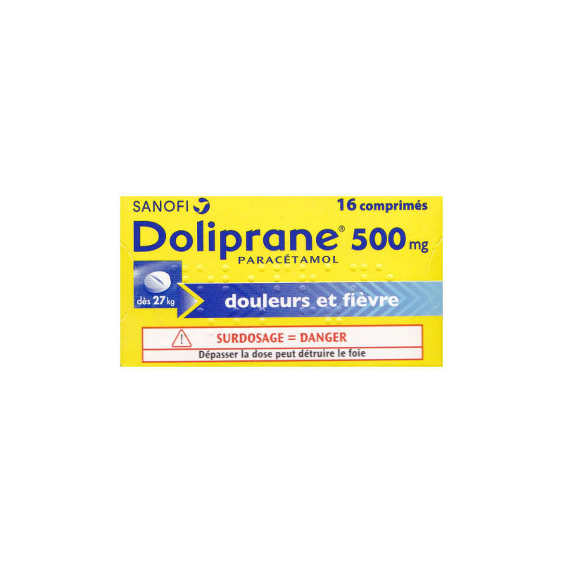 Doliprane 500mg 16 comprimes secables