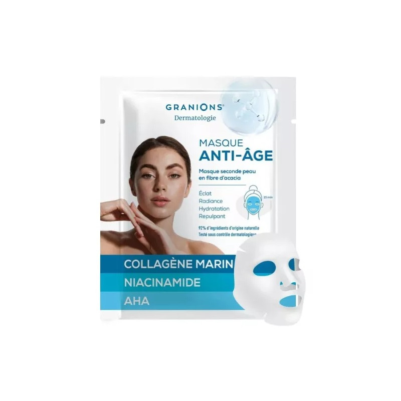 Granions Masque éclat seconde peau anti-âge - 1 unité