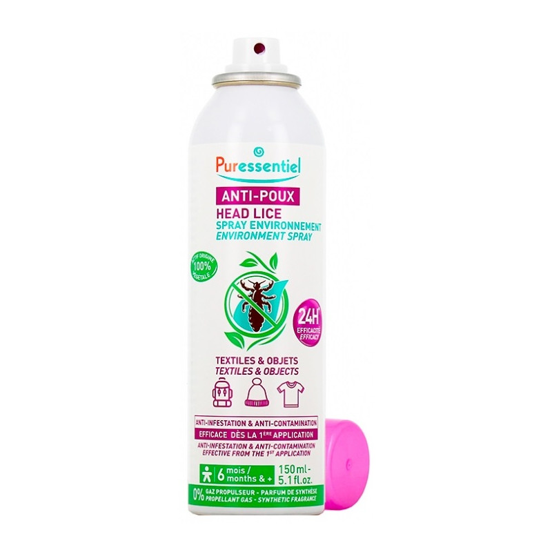 Puressentiel Anti-Poux Spray Environnement 24H 150 ml