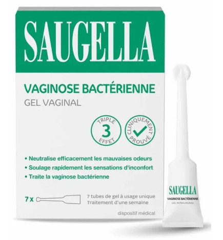 Saugella – Vaginose Bactérienne, 7 tubes applicateurs