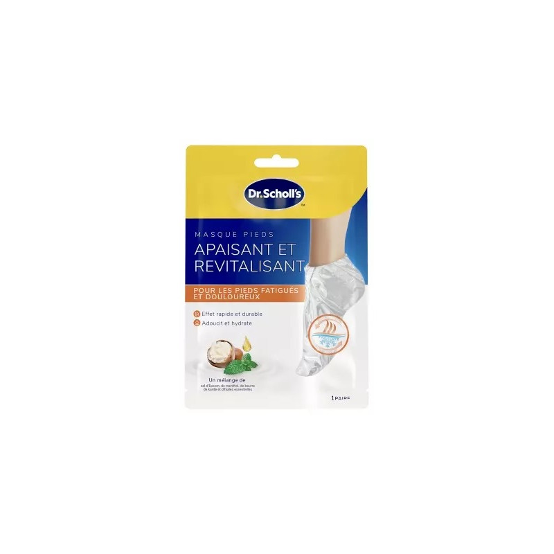 SCHOLL Masque Pieds Apaisant et Revitalisant 1 Paire