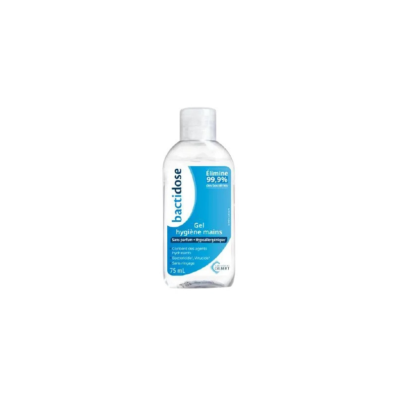 BACTIDOSE Gel Hydroalcoolique Sans Parfum, 75ml