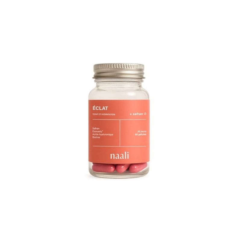 NAALI Eclat du Teint Acide Hyaluronique + Safran - 60 gélules