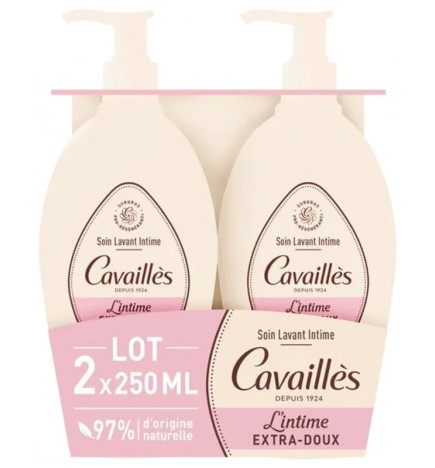 Cavaillès – soin lavant intime, lot 2 × 250 ml