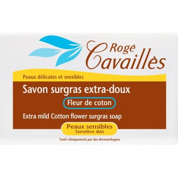 Roge Cavailles Savon Surgras Extra-doux Fleur de Coton 150 G