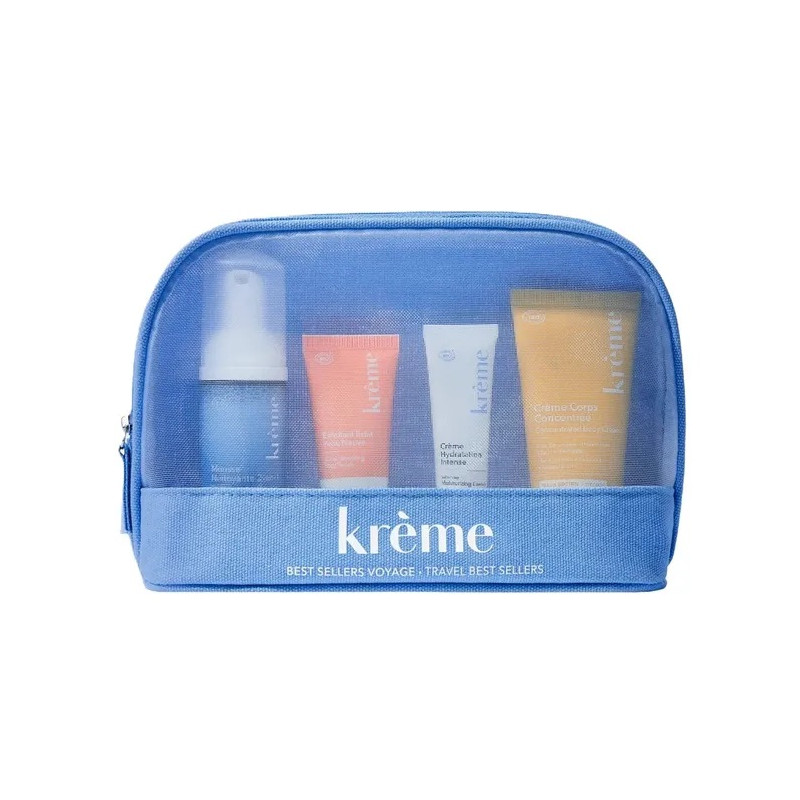 KREME TROUSSE - Kit Best Sellers Voyage - 4 produits