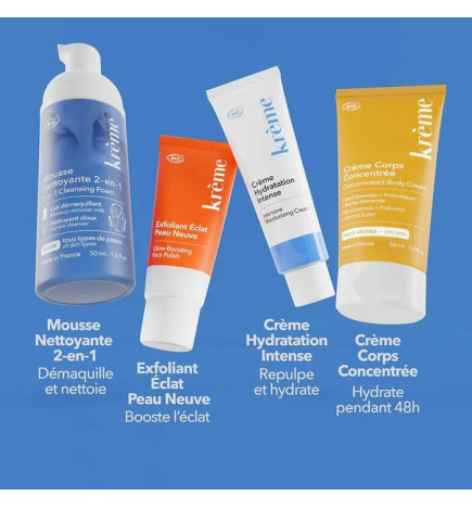 Krème – Trousse Kit Best Sellers Voyage, 4 produits