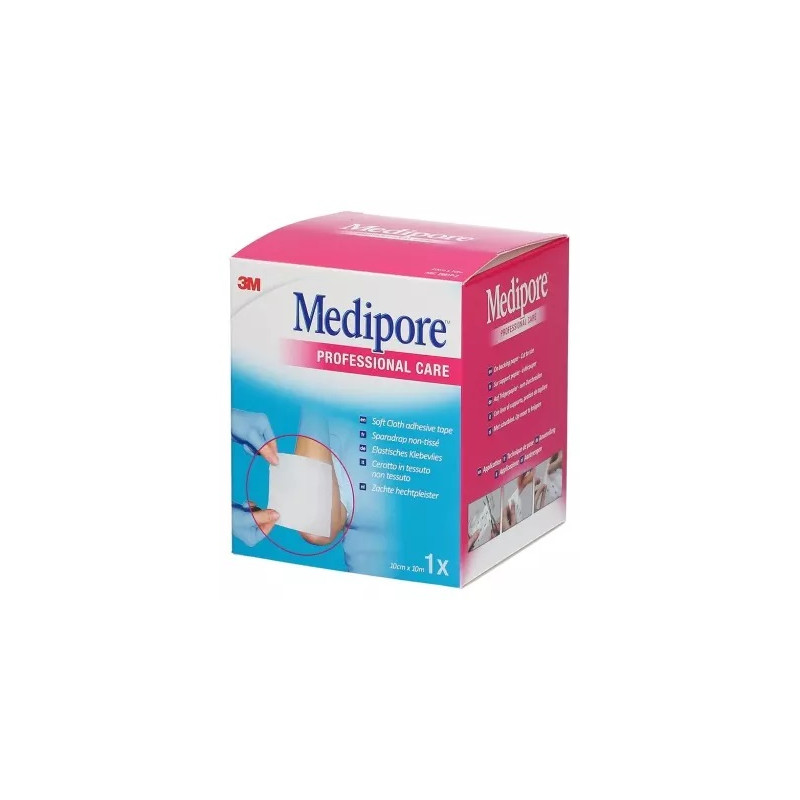 3M MEDIPORE - Sparadrap Multi-Extensible Non Tissé, 100mmx10m