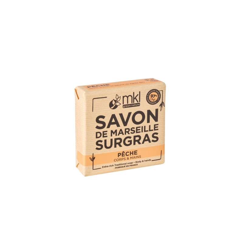 MKL – Savon de Marseille Surgras Pêche – 100 g