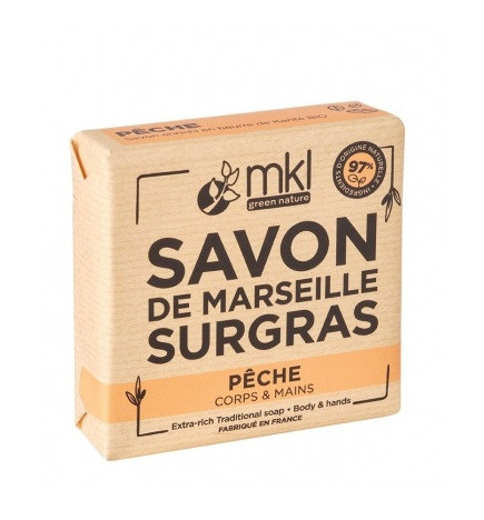MKL – Savon de Marseille Surgras Pêche – 100 g