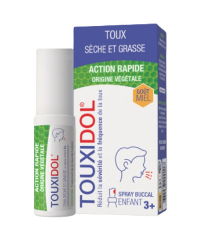 Touxidol – Spray buccal goût miel enfant, 15ml