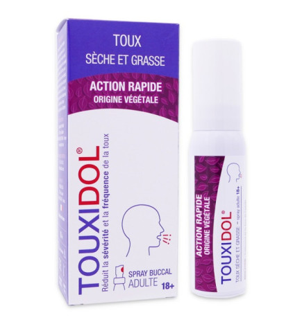 Touxidol – Spray buccal goût miel adulte, 30ml