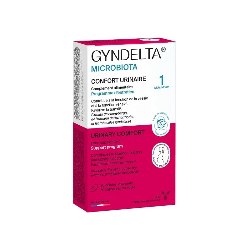 CCD Gyndelta Microbiota Confort Urinaire, 30 Gélules
