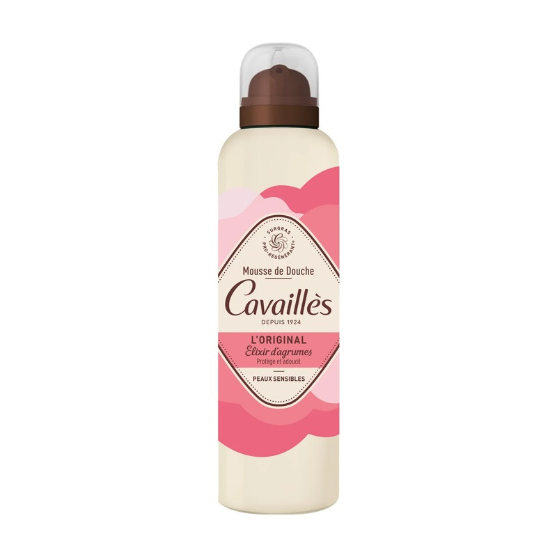 CAVAILLES mousse de douche peaux sensibles, 200ml