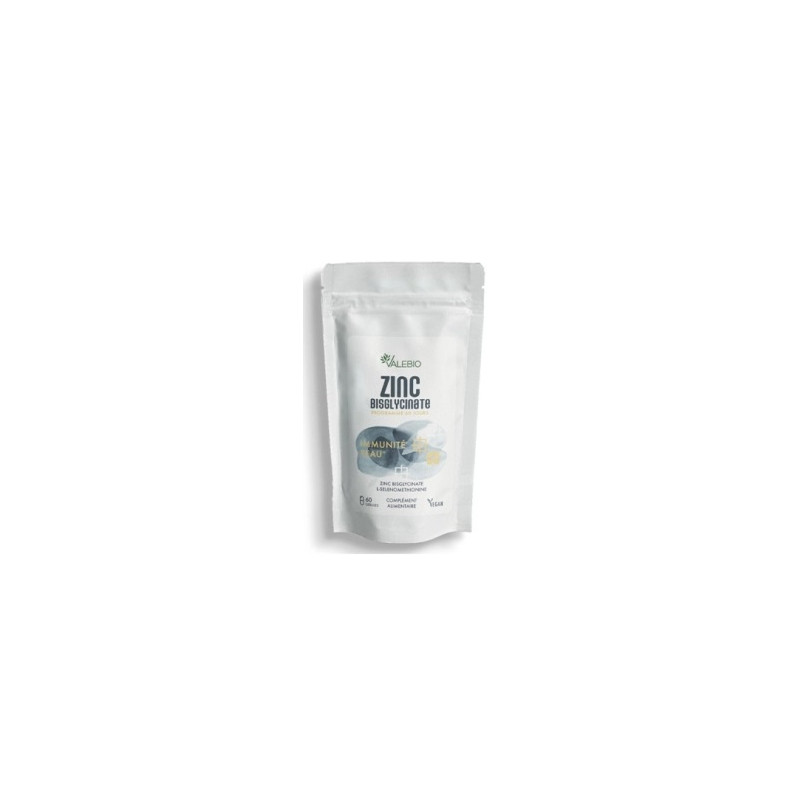 VALEBIO Zinc Bisglycinate Immunité Peau, 60 Gélules