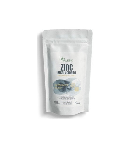 Valebio – Zinc Bisglycinate Immunité Peau, 60 Gélules