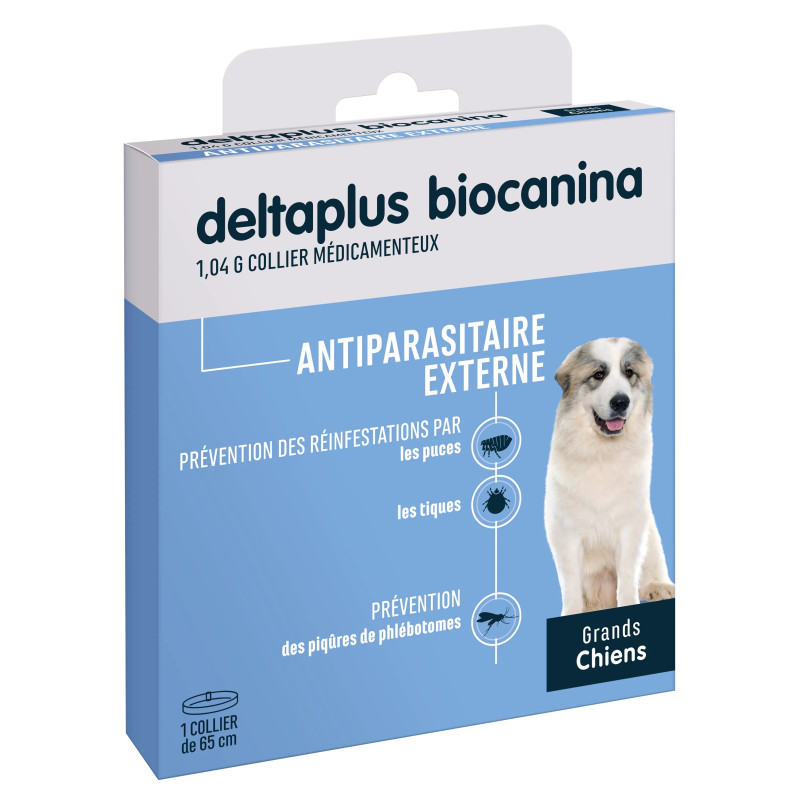 BIOCANINA Collier Anti Puces et Tiques, 1 collier