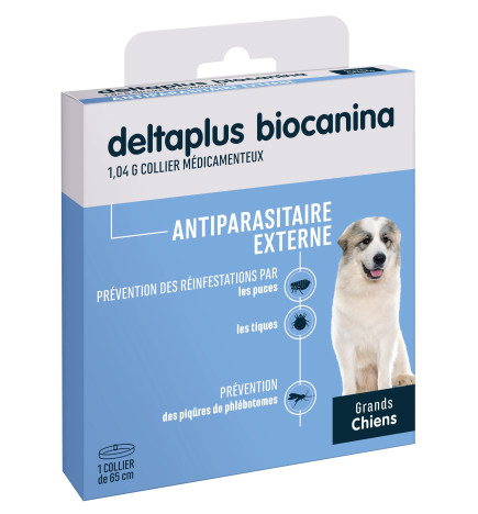 Biocanina – Collier anti-puces et tiques, 1 collier