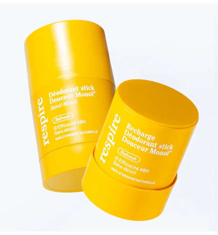 Respire – Recharge Déodorant Douceur Monoï Stick, 50 g