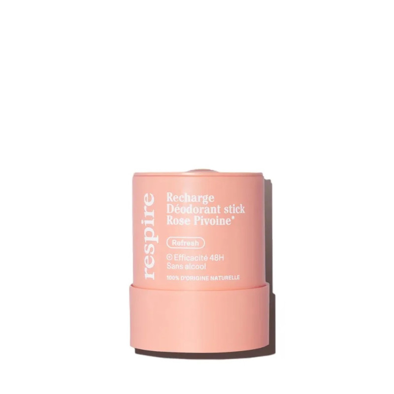 RESPIRE Recharge Déodorant Rose Pivoine Stick, 50g