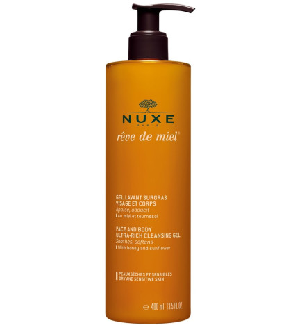 Nuxe Reve de Miel Gel Lavant Surgras Visage et Corps 400 ml