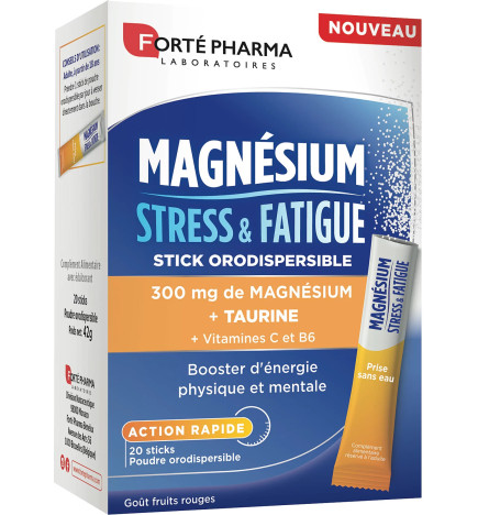 Forté Pharma – Magnésium Stress & Fatigue, 20 sticks